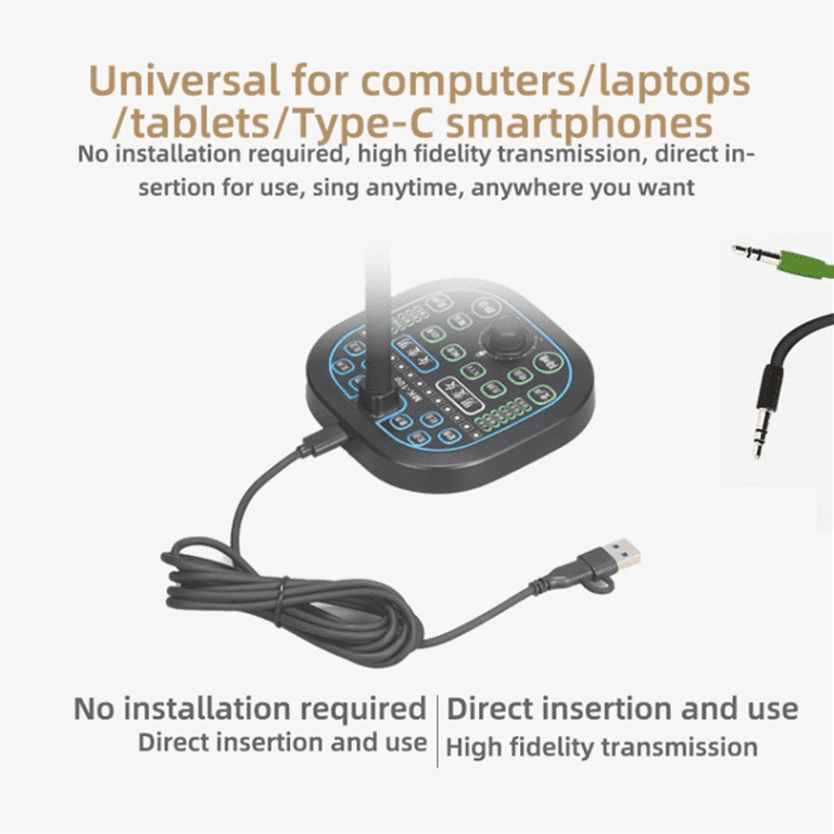 New MK100 Voice Changer,Live Voice Card Voice Changer, Handheld
