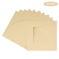 thumbnail image 2 of Tan Acid Free 20x20 Picture Frame Mats with White Core Bevel Cut for 12x12 Pictures - Fits 20x20, 2 of 4
