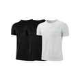 thumbnail image 2 of Kaerm 3 Pack Youth Athletic Shirts for Boys Short Sleeve Sport T Shirt Dry Fit Athletic Performance Black&Black&White 130, 2 of 3