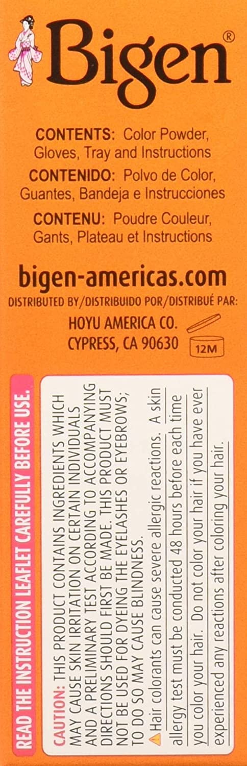 Bigen Permanent Powder Hair Color, 47 Medium Chestnut 1 ea (Pack of 6)