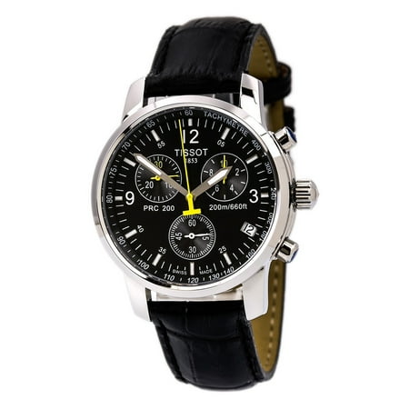 Tissot T17.1.586.52 Men's PRC 200 Black Dial Steel Bracelet Chronograph Dive