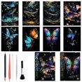thumbnail image 1 of Art Craft Kit Georgie Porgy Glow Dark Scratch Set A4, 1 of 9