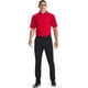 thumbnail image 3 of Polo de golf Under Armour Tech para hombre rojo/grafito - S, 3 of 5