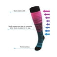 thumbnail image 4 of Gustave Plus Size Compression Socks for Women Men 2 Pairs Wide Calf Knee High Support Stockings Circulation Socks for Nurses, Pregnancy, Athletic, Running, Travel, 4 of 8