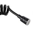 thumbnail image 4 of Manguera de ducha flexible de 152 m con cable telefónico negro para plomería, inodoro, bidé, pistola rociadora, resorte, accesorios de baño, 4 of 4