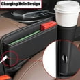 thumbnail image 3 of YZHIDIANF Car Seat Gap Filler Organizer Can Cup Holder, Universal Fit Car SUV Truck Accessories, Car Seat Storage Box Block Falling of Essential Items (Red, Passenger Side), 3 of 4