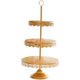 thumbnail image 5 of Mesa de postres de boda, estante para pasteles, estante para refrigerios de té de la tarde, plato de decoración de pasteles de postre de boda, mesa de doble capa, 5 of 6