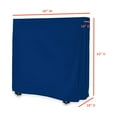thumbnail image 2 of Ping Pong Table Cover for Indoor / Outdoor - Waterproof & UV Resistant Table Tennis Cover 18 Oz PVC Heavy Duty Fabric with Air Pockets & Drawstring for Snug Fit (Blue), 2 of 7