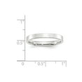 thumbnail image 3 of 10K White Gold Ring Band Wedding Comfort Flat 3mm Standard Fit Size 6, 3 of 3