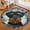 Black Style 3, variant on Wedding Rings Round Area Rug, elegant marriage circle carpet for bedroom, dressing room or entryway, soft washable non-slip floor mat, bridal décor