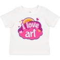 thumbnail image 3 of Inktastic Artist I Love Art Girls Toddler T-Shirt, 3 of 5