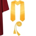 thumbnail image 6 of Odeerbi 5-17 Years Kids Teen Boys Girls Graduation Gown Set Solid Color Long Sleeve Robe with Stole, Cap & Honor Cord, Complete 4-Piece Outfit, 6 of 6