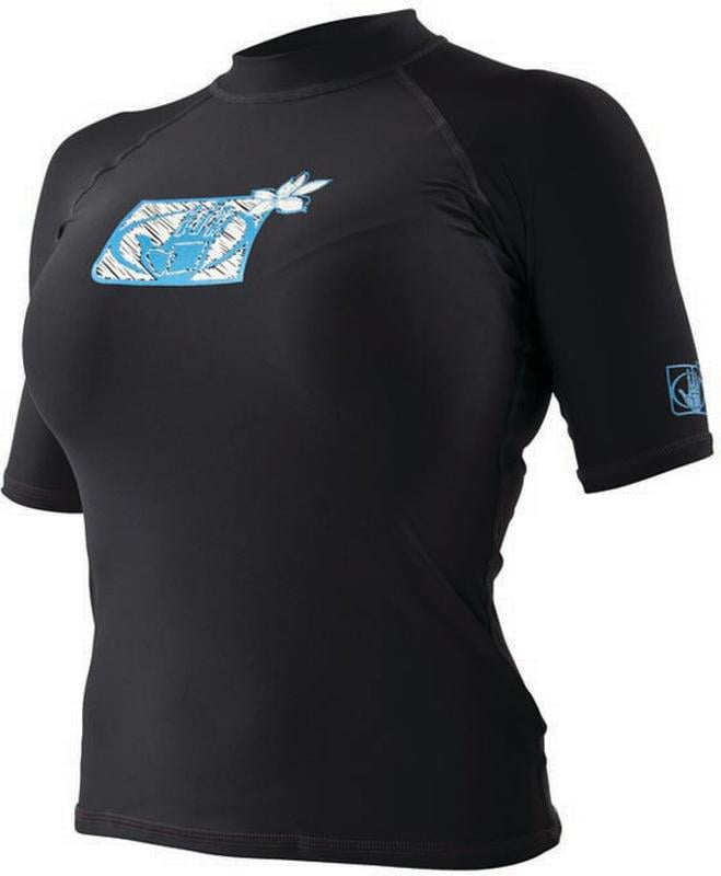 Body Glove Fitted Rashguard W S/a Blk Md