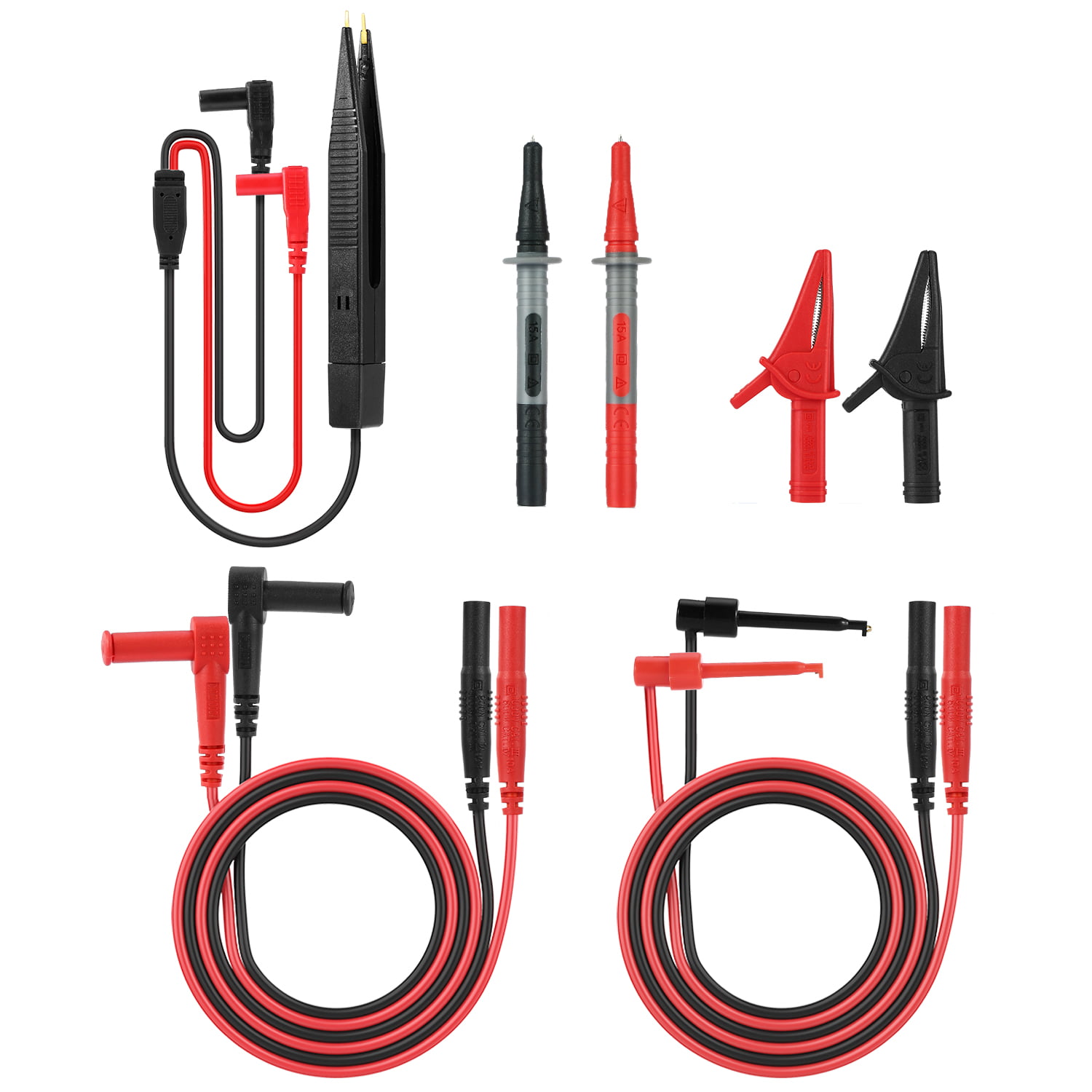 Details about   Auto Car Multi-Meter Test Leads Set Insulation Piercing Clip&Probe For Fluke HOT 