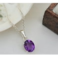 thumbnail image 2 of Natural Purple Amethyst Pendant - 925 Sterling Silver Pendant - Amethyst Birthstone Pendant - Anniversary Gift - Pendant for Wife, 2 of 4