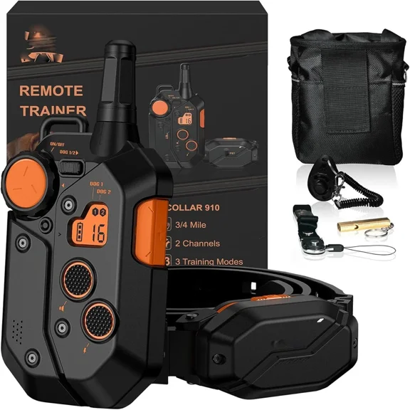 3/4 Mile Range Dog Training Collar with Remote,15-150lbs Dog Shock Collar 1 Pack
