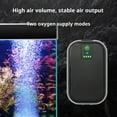 thumbnail image 2 of Lithium Battery Powered Portable Aquarium Air Pump for Fish Tank, USB Rechargeable Aquarium Bubbler Aerator for Outdoor Fishing, Power Outages and Emergency, 2 of 5