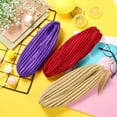 thumbnail image 6 of 22 Pieces Stretch Turbans Chemo Head Wrap Cancer Head Beanie Twisted Turban Cap Cover Hats for Women, 6 of 7