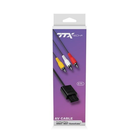 TTX Tech AV Cable Compatible with SNES/ N64/ GameCube