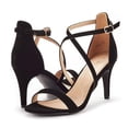 thumbnail image 2 of DREAM PAIRS Dolce Fashion Stilettos - Sandalias de tacón con punta abierta para mujer, 2 of 5