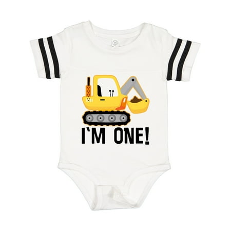 

Inktastic 1st Birthday Construction Truck Boy Outfit Gift Baby Boy Bodysuit
