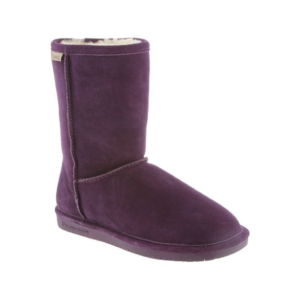 Bearpaw - Bearpaw Women's Emma 8'' Boots Purple Suede Rubber 5 M ...