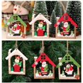 thumbnail image 4 of Gibobby Adornos de colgantes de Navidad Colgantes de etiqueta de recorte de hueca Adornos de Rústicos Adornos de árbol de Navidad para decoraciones navideñas(C), 4 of 5