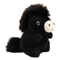thumbnail image 4 of Figura de peluche de caballo chino, mascota, escultura de recuerdo Negro, 4 of 9