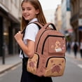 thumbnail image 6 of FKELYI Brown Cartoon Capybara Print 17 Inch School Backpack for Kids Backpacks with Multi-Pockets Casual Daypack Travel Rucksack for Hiking Traveling Camping, 6 of 7