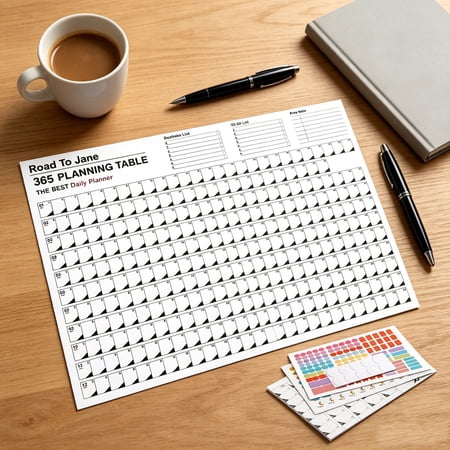 Eolstice Desktop Wall Calendar Korean Style Monthly Planner Schedule Hanging Organizer for Home Office School Study Room and Desk Decoration
