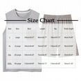 thumbnail image 2 of Gfyviroh 2 Piece Men's Pajamas Sets Sleeveless Crew Neck Tank Tops with Pocket and Bottom Pjs Stripes Big and Tall Adults Pajamas, 2 of 3