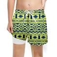 thumbnail image 2 of Shadoumai Swim Trunks Kids 3d Prints Dinosaurs Drawstring Short Pants Qick Dry Little Boys Bathing Suit Swimsuit Toddler Boy Swimwear Sun Protective Bathing Suits, 2 of 3