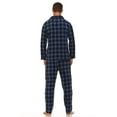 thumbnail image 2 of MarCielo Men's Fleece Pajamas, Classic Premium Plaid Flannel Fleece Pajama Set Sleepwear (L, Blue Big Check)&nbsp;, 2 of 3