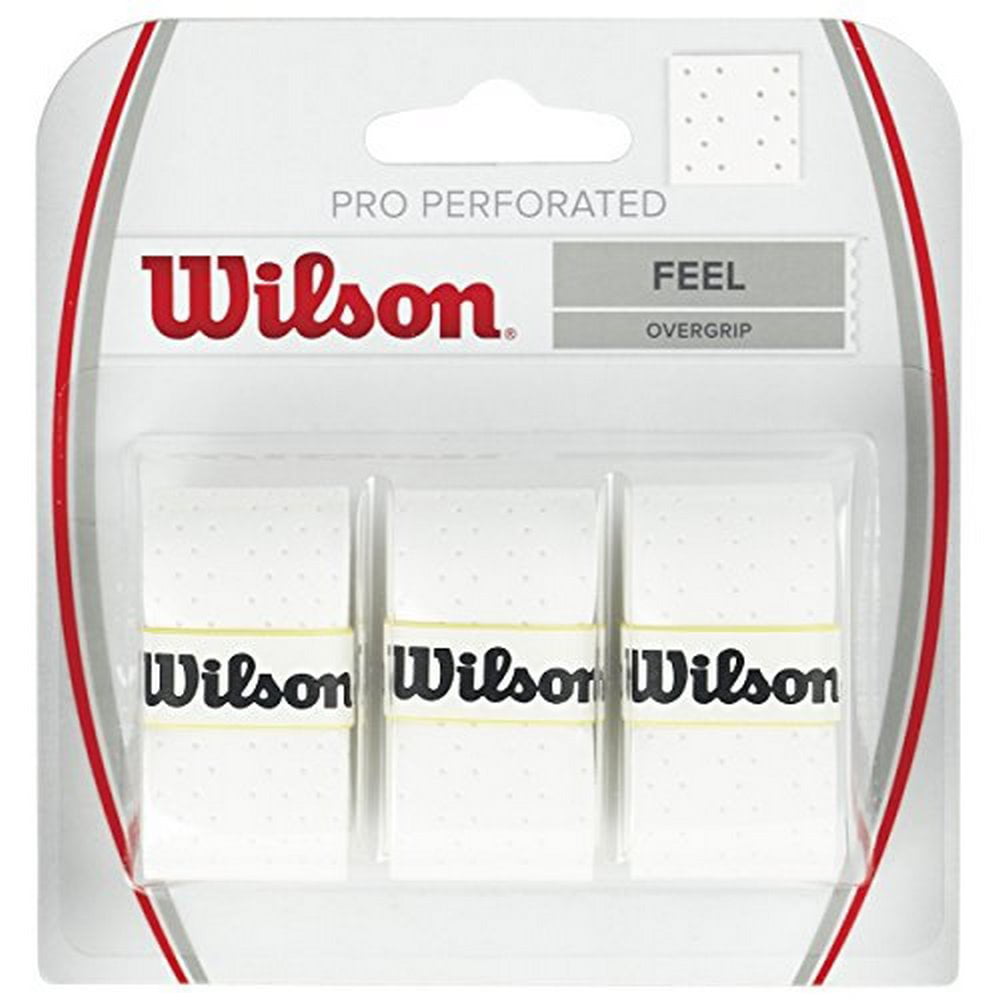 Wilson PRO Comfort Overgrip Wrap 3-PackTennis Racket Raquet WHITE Lot#EB21 