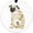 Pug Dog, variant on WIRESTER Large 3 inch Acrylic Ready to Hang Ornament, Hanging Ornaments for Christmas Tree Holidays Party Home Office Xmas Tree Decoration Gift - Brindle Brown English Bulldog Funny Playful Postures