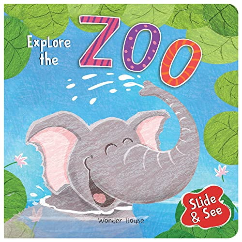 Pre-Owned Slide and See: Explore the Zoo: Sliding Novelty Board Book for Kids (Board book) 9389432340 9789389432343