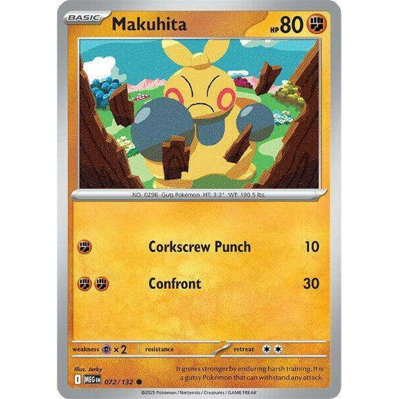 Pokemon ME01: Mega Evolution Common Makuhita #72