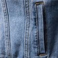 thumbnail image 4 of SWSMCLT Men's Long Sleeve Classic Jackets & Coats Denim Jacket Fall Jackets Jean Snow Cotton Fashion Button Sleeve Light Blue Small, 4 of 4