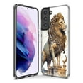 thumbnail image 3 of MUNDAZE Samsung Galaxy Note 10 Plus Ancient Lion Sculpture Shockproof Clear Hybrid Protective Phone Case Cover, 3 of 5