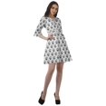 thumbnail image 4 of Moomaya Womens Poly Crepe Shirt Dress Printed Ruffle Sleeves Casual Summer Wear, 4 of 4