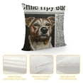 thumbnail image 4 of YINGXI Funny Quotes Fairy Dogmother Definition Dog Mom Decorative Throw Pillow Case Cover,Funny Dog Saying Decorations For Home Bedroom Living Room,Gifts For Dog Mom Dog Lovers Girls Women 18x18in, 4 of 5