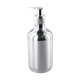 thumbnail image 4 of KDJ 300ml Silver Chrome Hand Soap Dispenser Round Liquid Soap Bottle for Kitchen Bathroom Restroom, PET Plastic Pump Bottle for Dish Soap Lotion Shampoo Conditioner Dispenser, 4 of 10