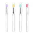 thumbnail image 7 of LORMAY Silicone Lip Brushes with Transparent Handles and Caps. Perfect Applicators for Cream Lip Mask, Eyeshadow, and Lipstick (8pcs, White), 7 of 7