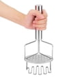 thumbnail image 3 of Ccdes Stainless Steel Durable Double Layer Kitchen Potato Presser Masher Ricer Mashed Potatoes Device, Potato Crusher,Potato Presser, 3 of 8