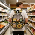 thumbnail image 4 of Clear Waterproof Backpack for Travel and School - PVC Transparent Storage Bag, 4 of 6