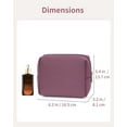 thumbnail image 4 of Travel Makeup Cosmetic Bag Neoprene Waterproof Soft for Women with Large Capacity Portable Pouch Lightweight Toiletry Organizer Purse, Pink, 4 of 6