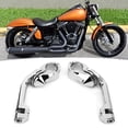 thumbnail image 3 of Long Footrest Mount Footrest Pegs Bracket Foot Pegs Mount Motorcycle Footpegs Bracket Pair Of Left Right Motorcycle Long Footrest Bracket Foot Rest Mount Fit For FLHTCU Silver, 3 of 8