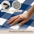 thumbnail image 5 of ODIKA Plaid Border Traditional Checked Geometric Print Checkered Front Stain Resistant Low Profile for Dorm Room, Small Living Apartment, 5 of 6