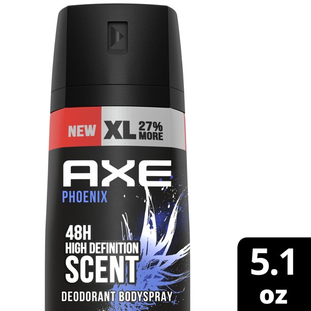 AXE Dual Action Body Spray Deodorant for Men, Phoenix Crushed Mint