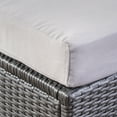 thumbnail image 5 of GDF Studio Alonzo Outdoor 8 Seater Wicker Sectional Sofa Set, Grey and Silver, 5 of 12